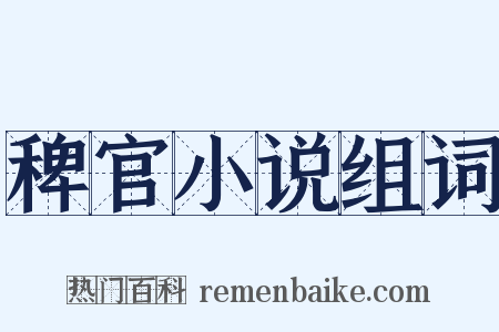 稗官小说组词是什么意思的图片